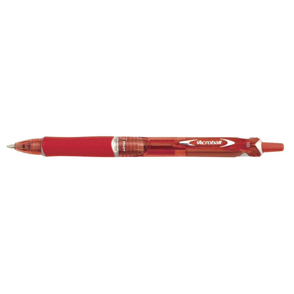 Pilot BeGreen Acroball Retractable Ballpoint Pen Red