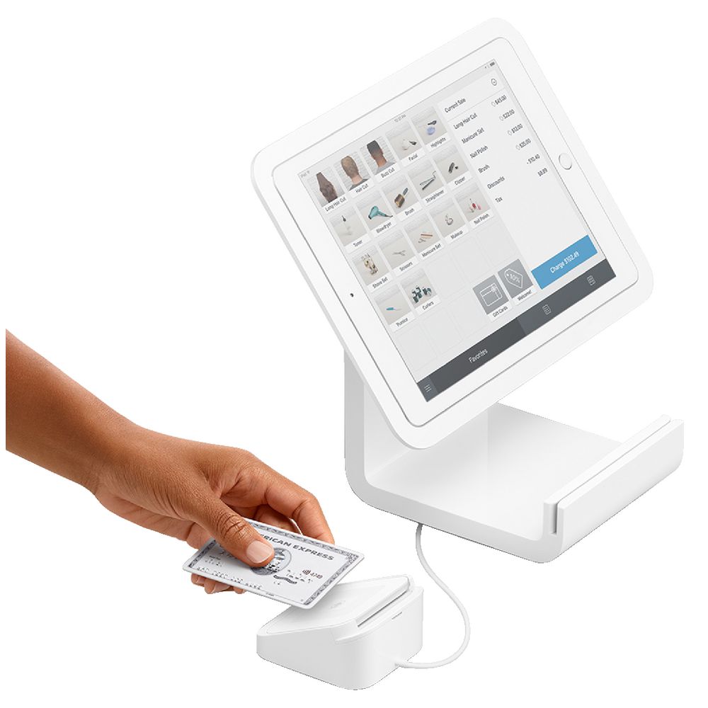 Square POS Stand with Contactless and Chip Card Reader