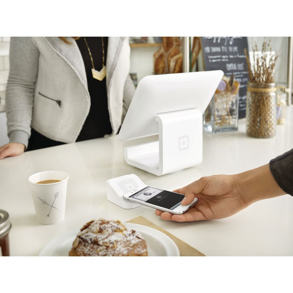 Square POS Stand with Contactless and Chip Card Reader