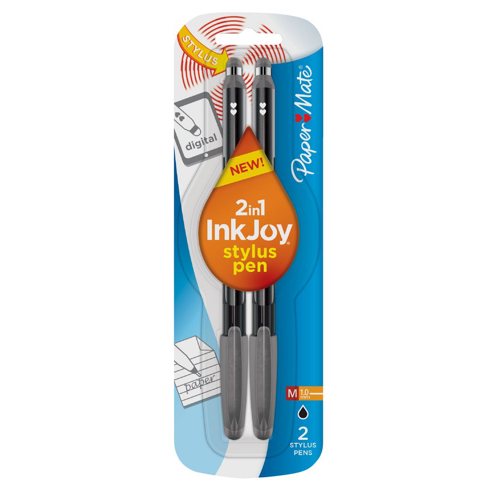 PaperMate InkJoy Stylus Pen Black 2 Pack