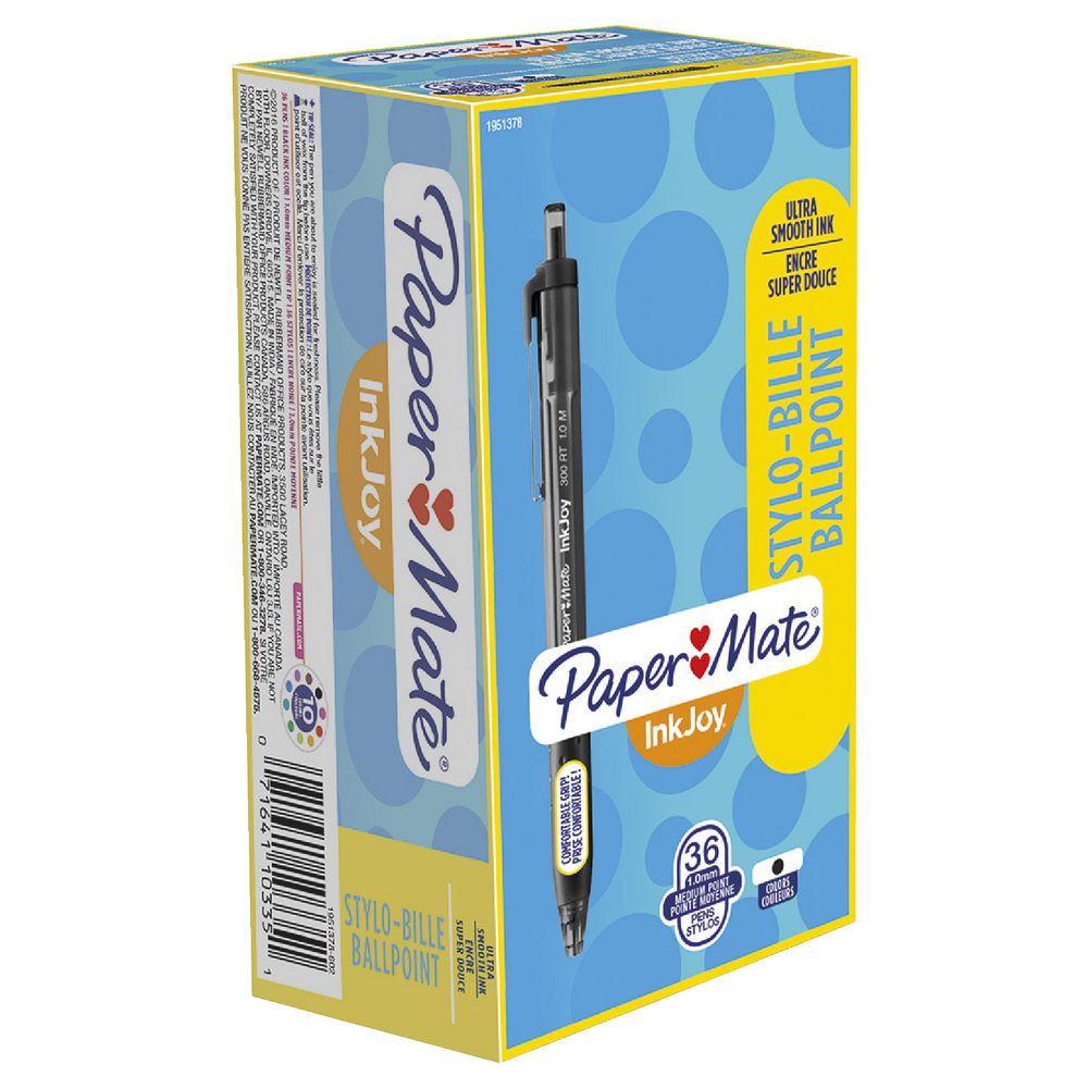 PaperMate InkJoy 300RT Ballpoint Pens Black 36 Pack