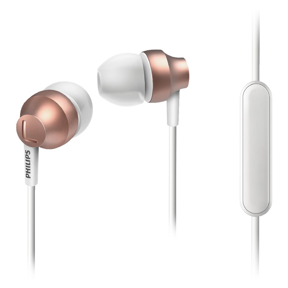 Philips Chromz Gel Earphones Rose Gold