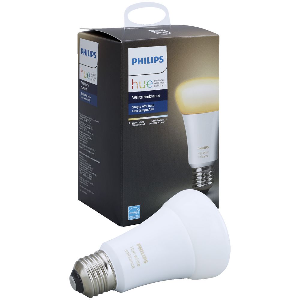 Phillips Hue Single E27 Bulb White Ambiance