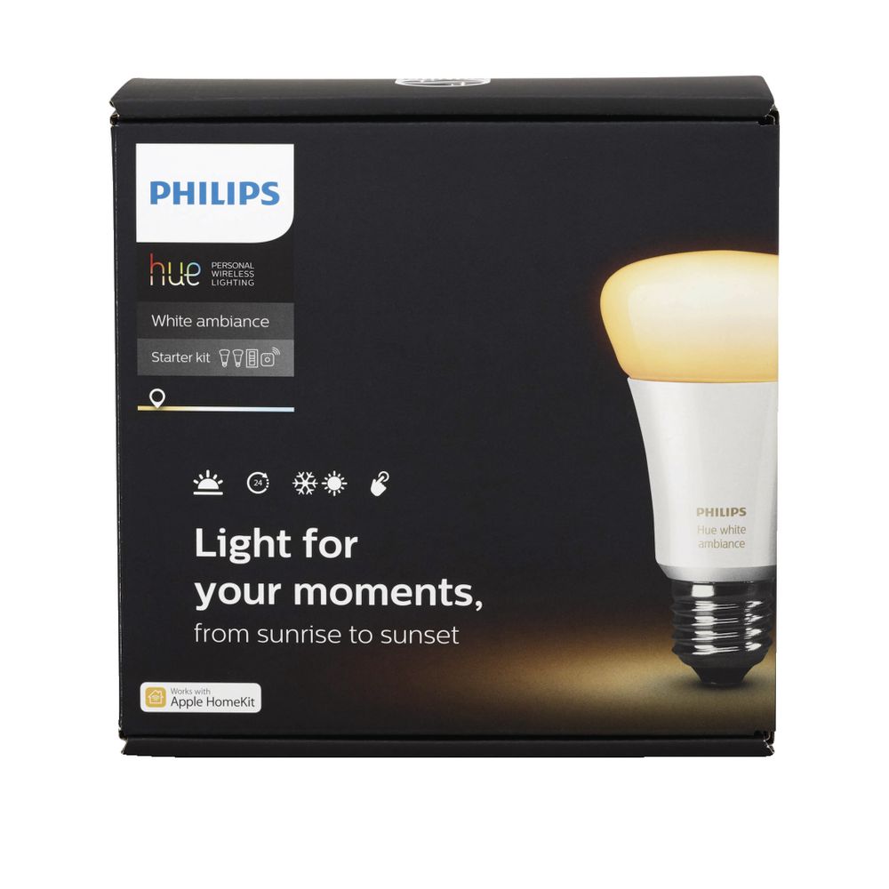 Philips Hue White Ambiance A19 Starter Kit