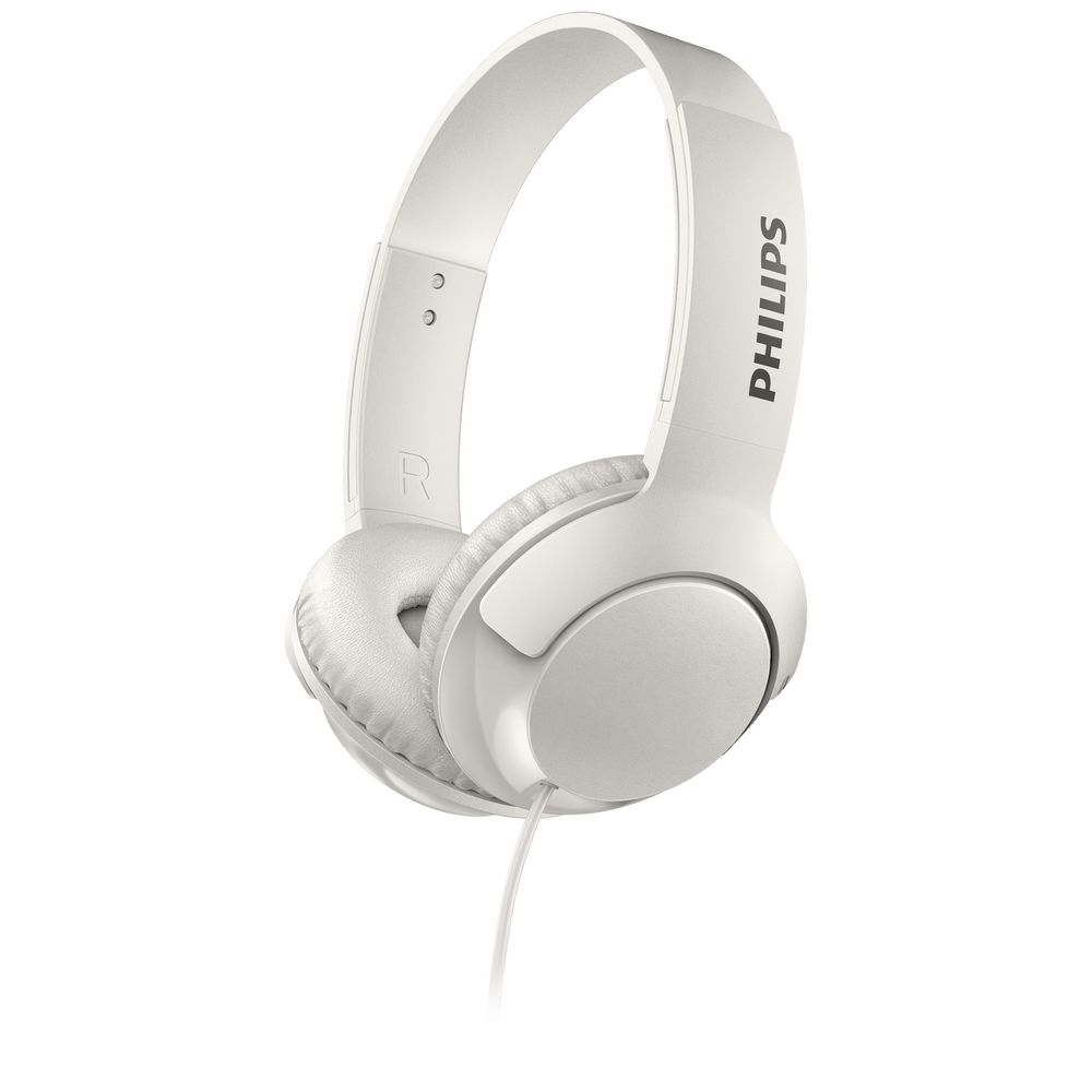 Philips Bass+ On-ear Earphones White