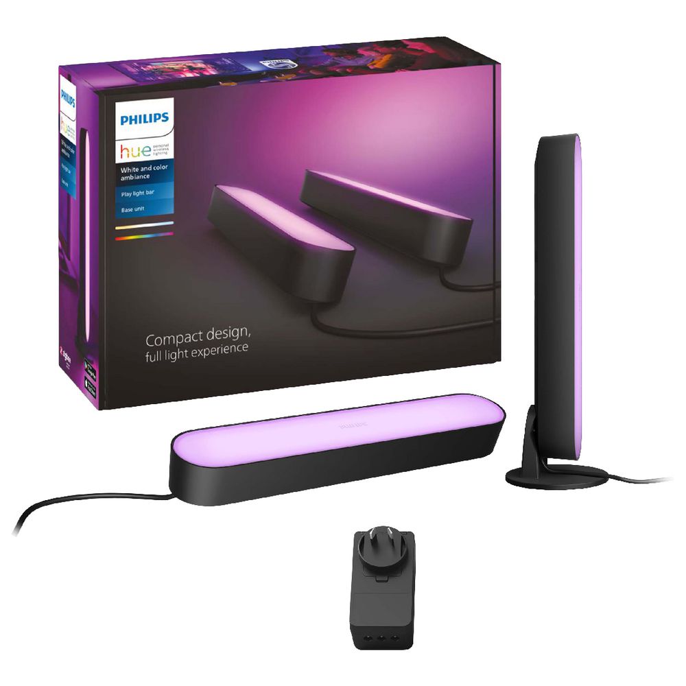 Philips Hue Play Smart Light Bar Double Pack Black | Officeworks