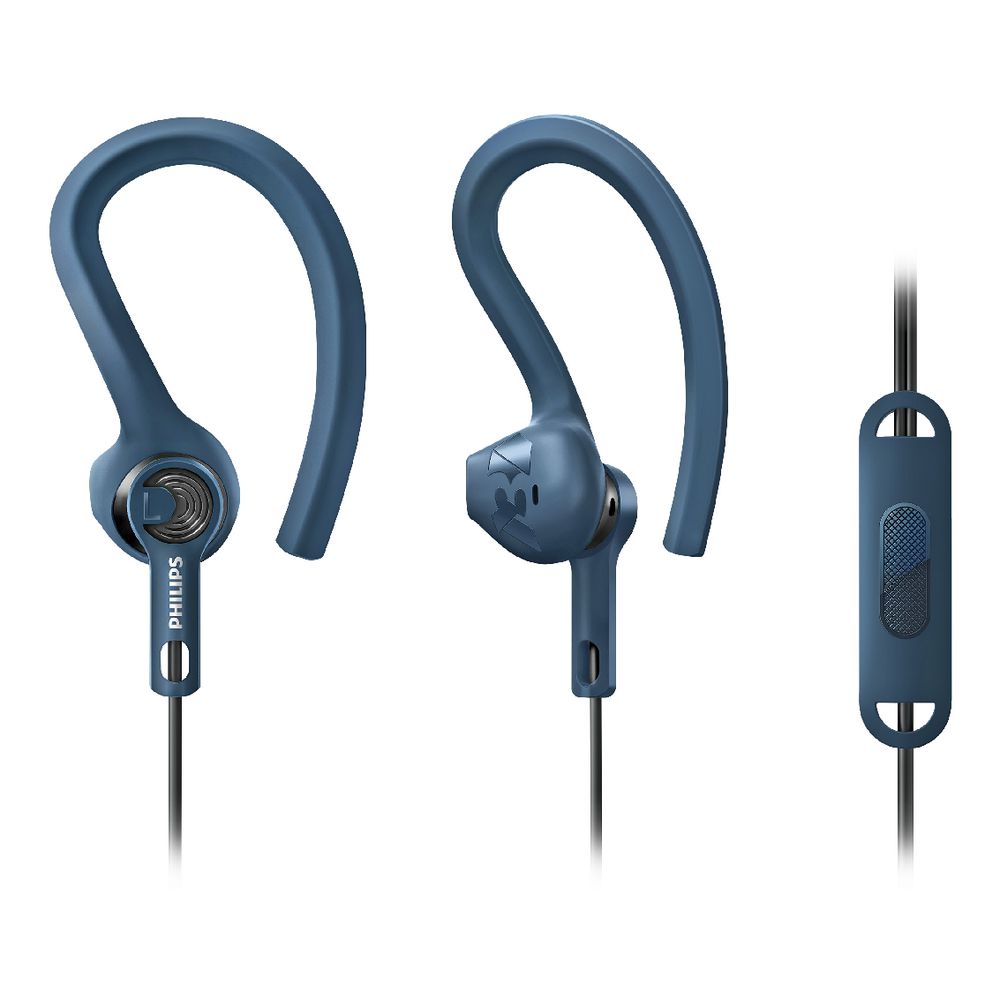 Philips ActionFit Earphones Blue SHQ1405