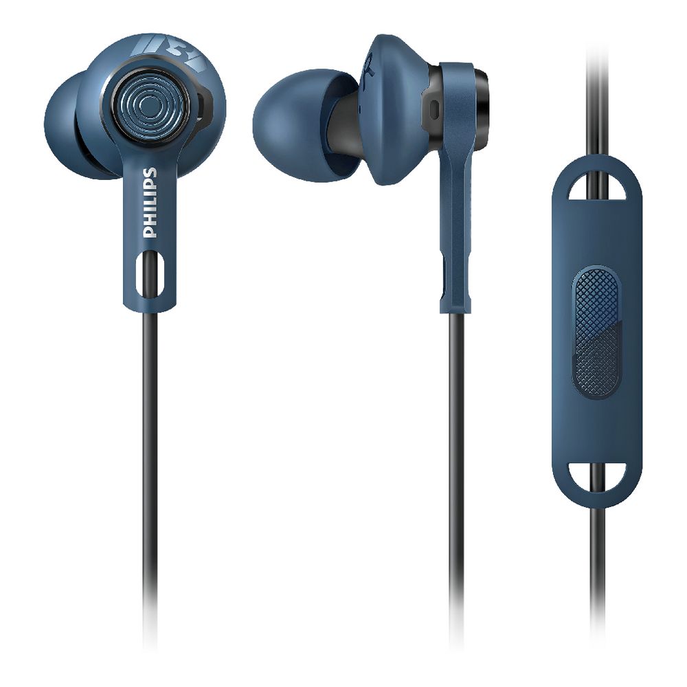 Philips ActionFit Earphones Blue SHQ2405