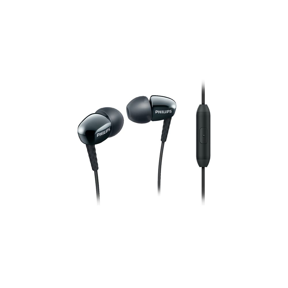 Philips Earphones with Mic Black