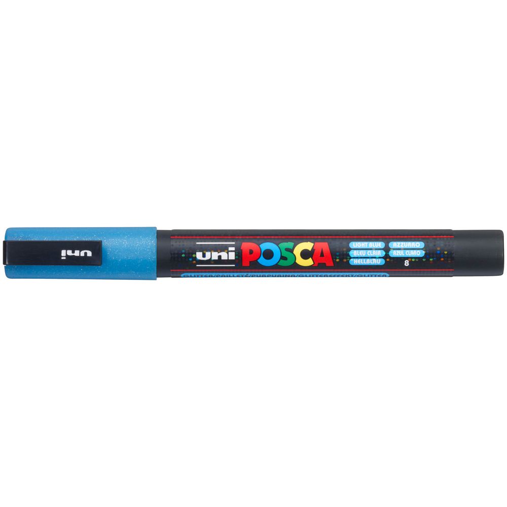 Uni POSCA PC-3M Marker Glitter Light Blue