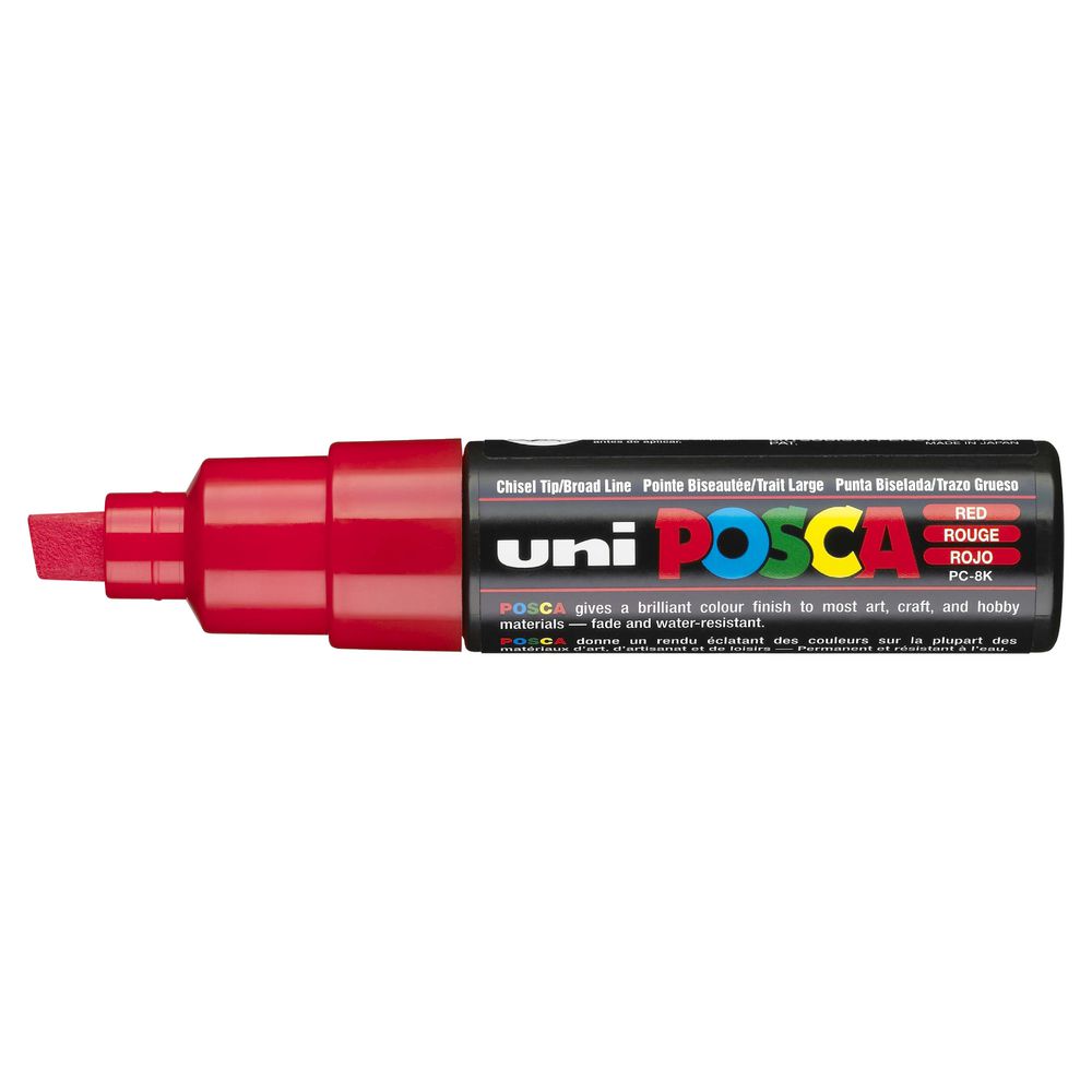 Uni POSCA PC8K Poster Marker Red