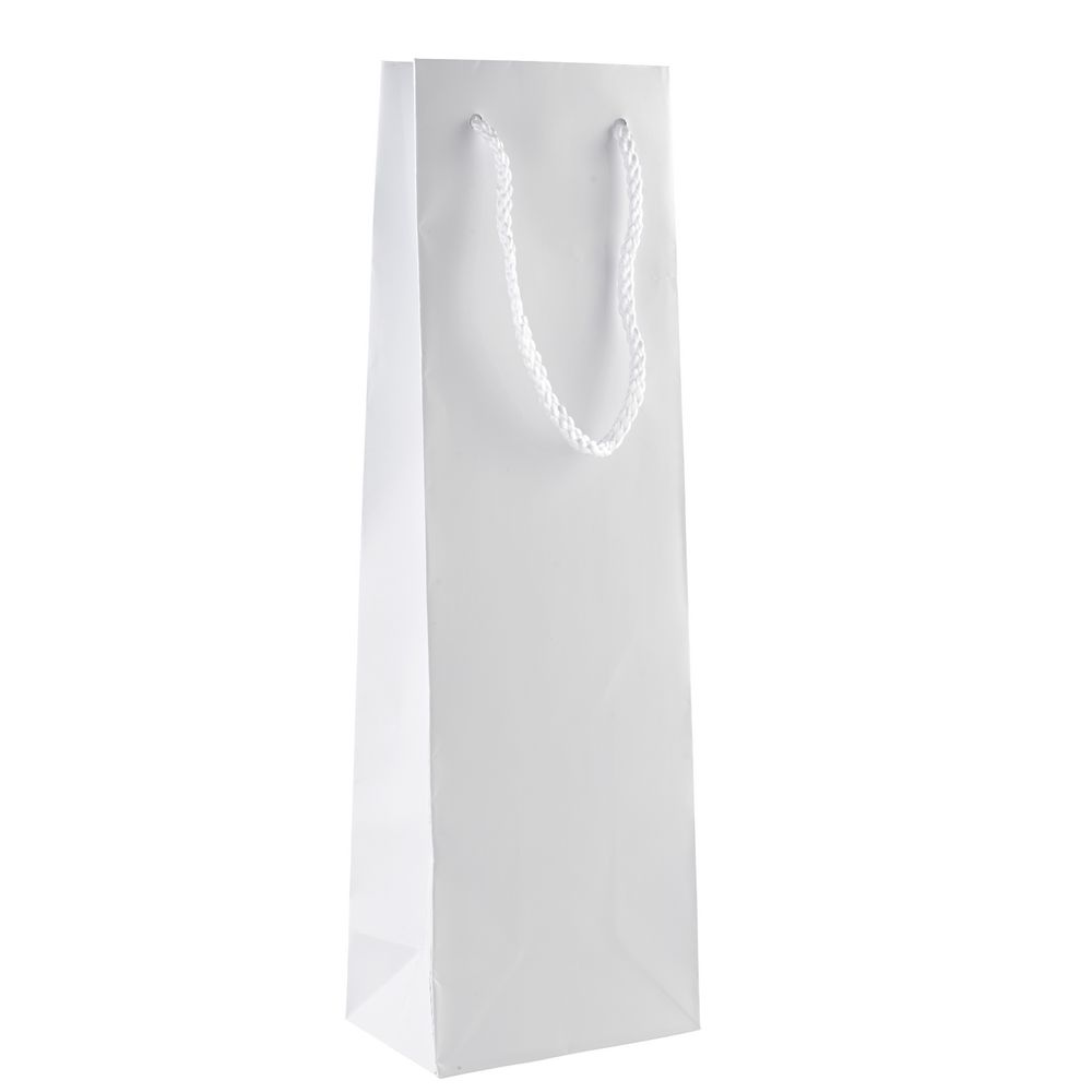 Glossy White Bottle Bag