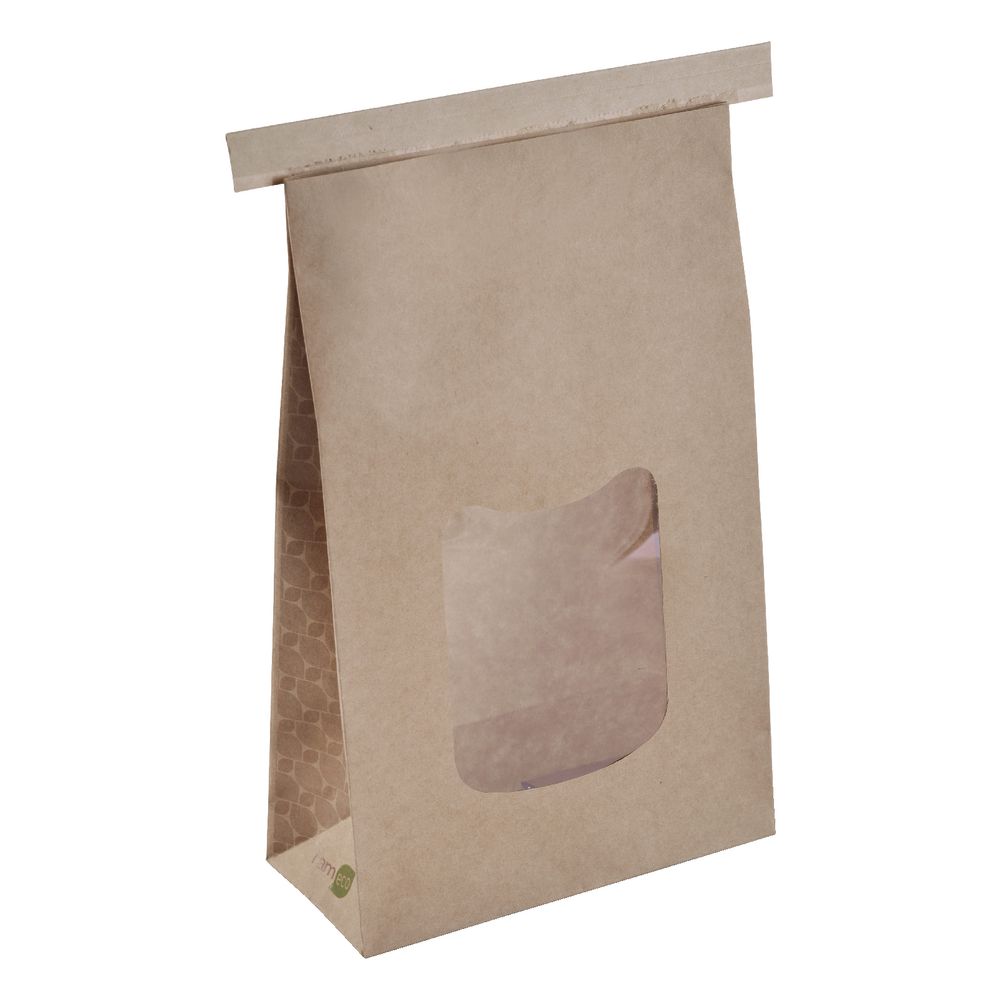I am eco Tin Tie Paper Bag Large 400 Pack Brown