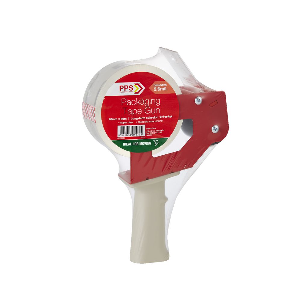 PPS Packaging Tape Dispenser with 48mm x 50m Moving Tape