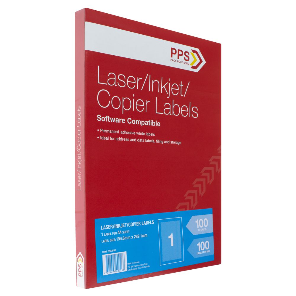 PPS A4 Mailing Labels 100 Pack | Officeworks PPS A4 Mailing Labels 100 Pack | Officeworks