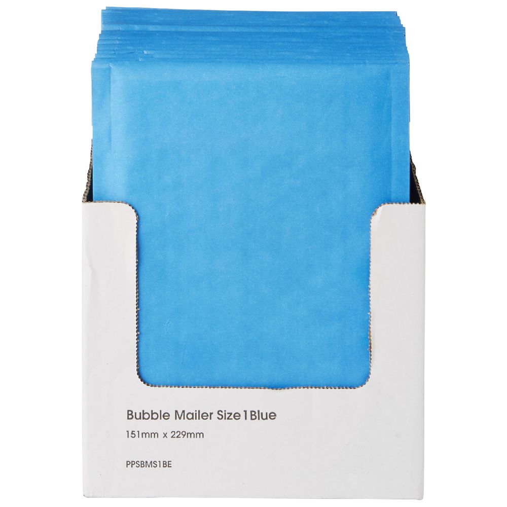 PPS Bubble Lined Size 1 Mailing Bag 150 x 230mm Blue