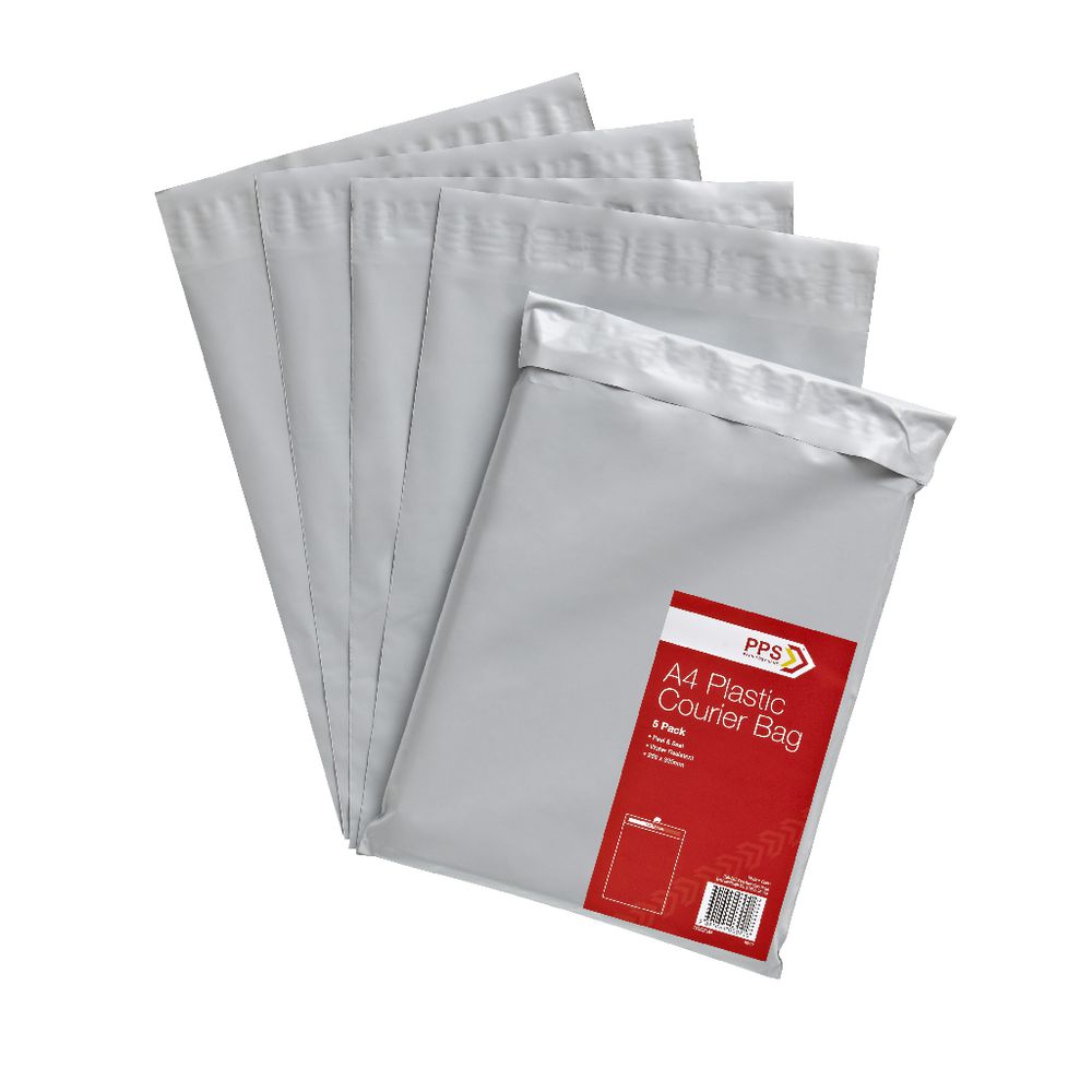 PPS A4 Plastic Courier Bag 50 Pack