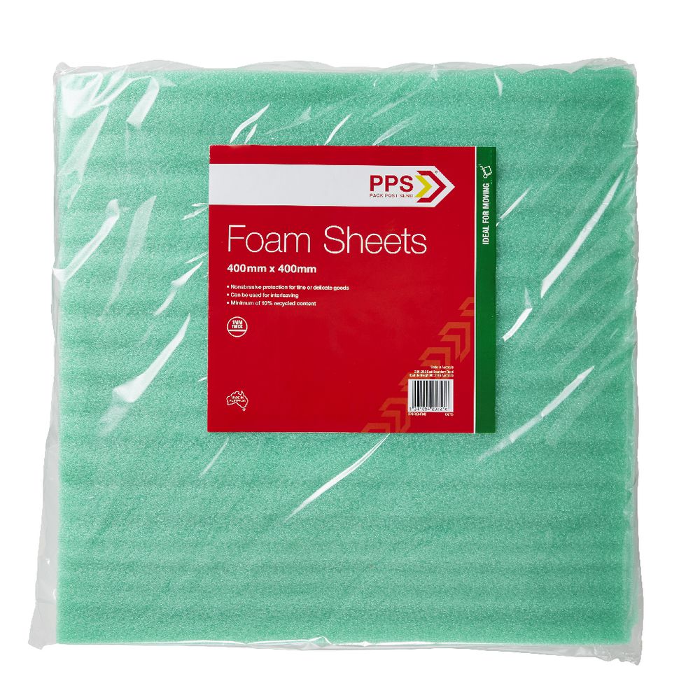 PPS 1mm Thick Foam Moving Sheets 400 x 400mm