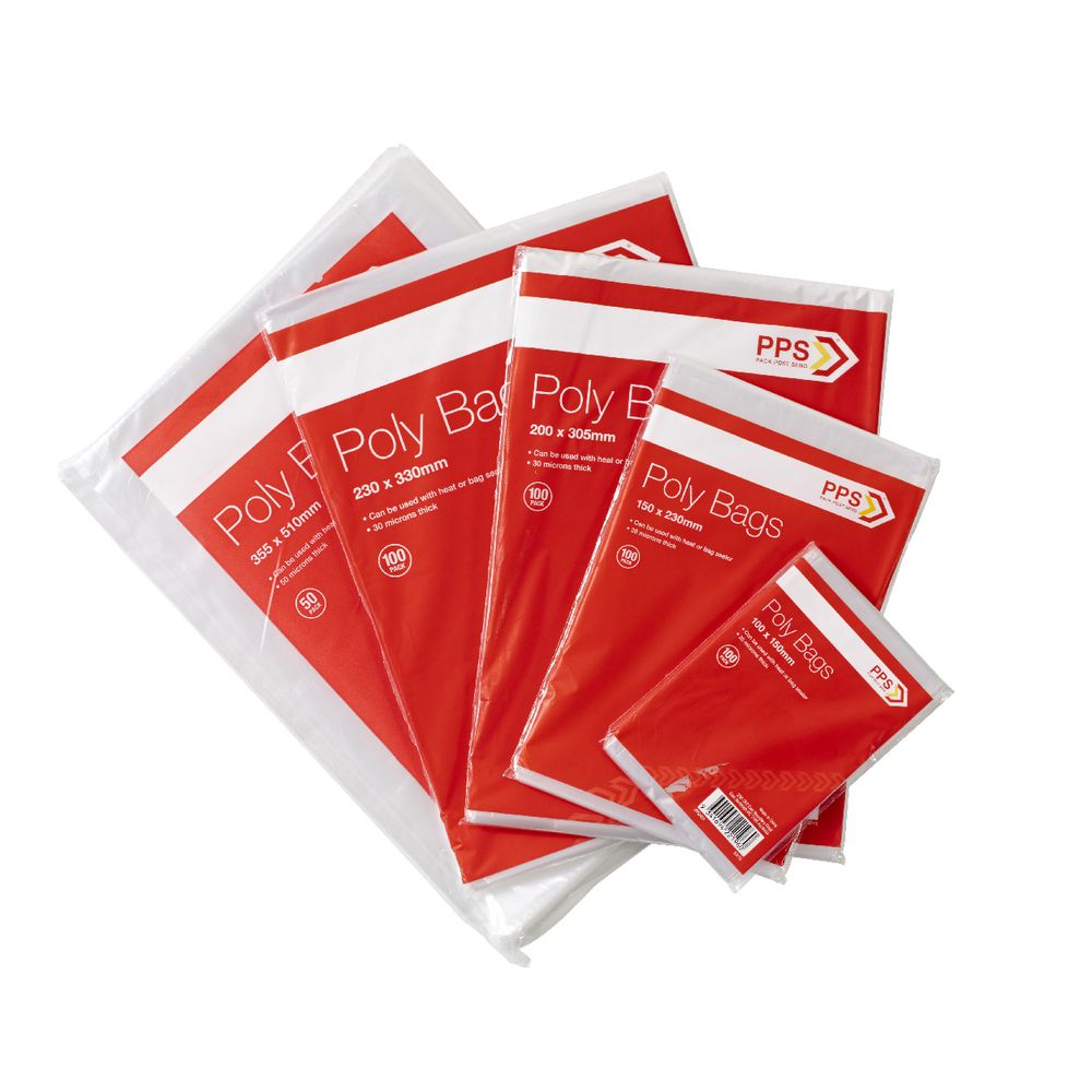 PPS Poly Bags 100 x 150mm 100 Pack