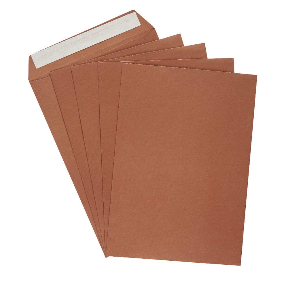 PPS C4 Printed Coloured Envelopes Copper 10 Pack