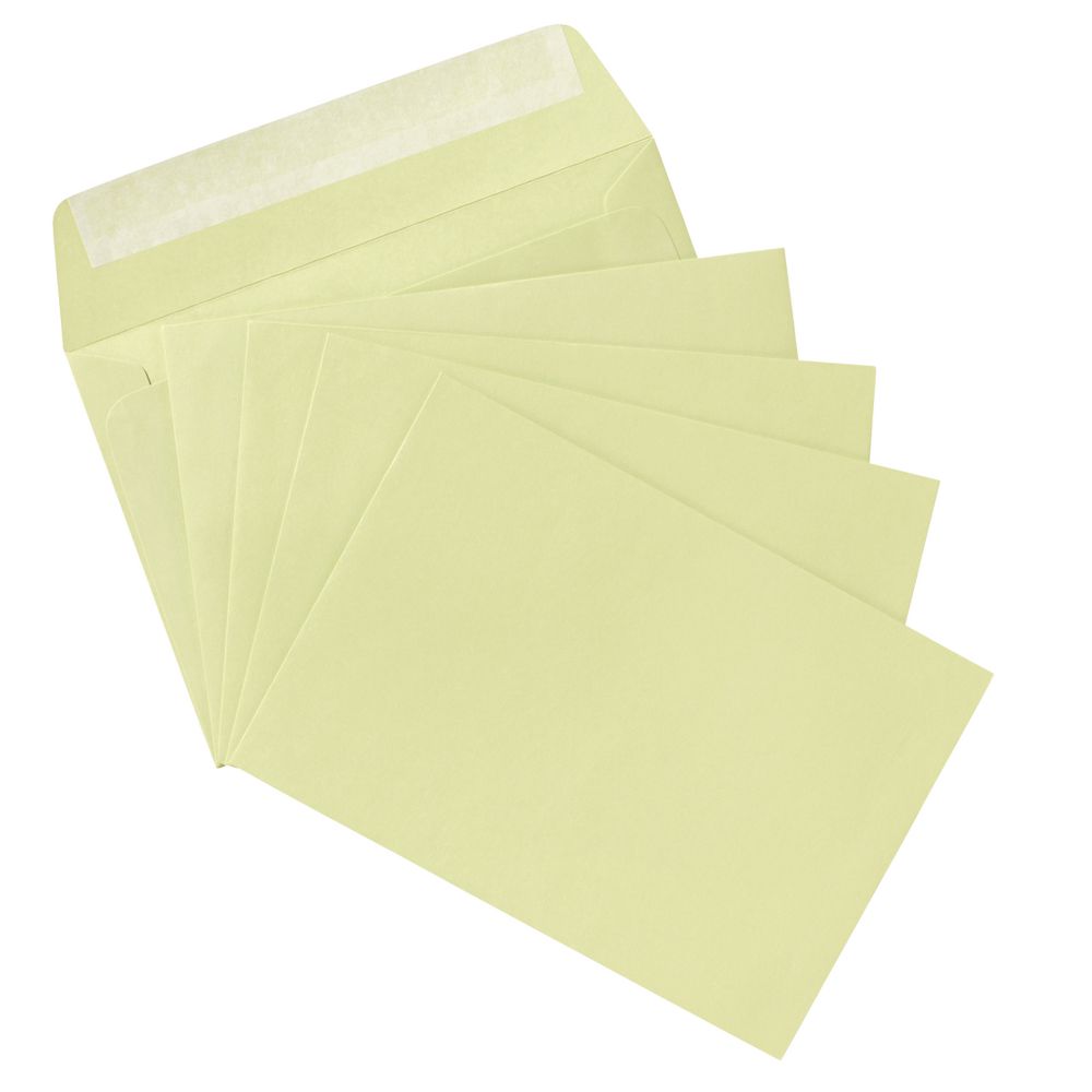 PPS C6 Printed Coloured Envelopes Lily Green 10 Pack