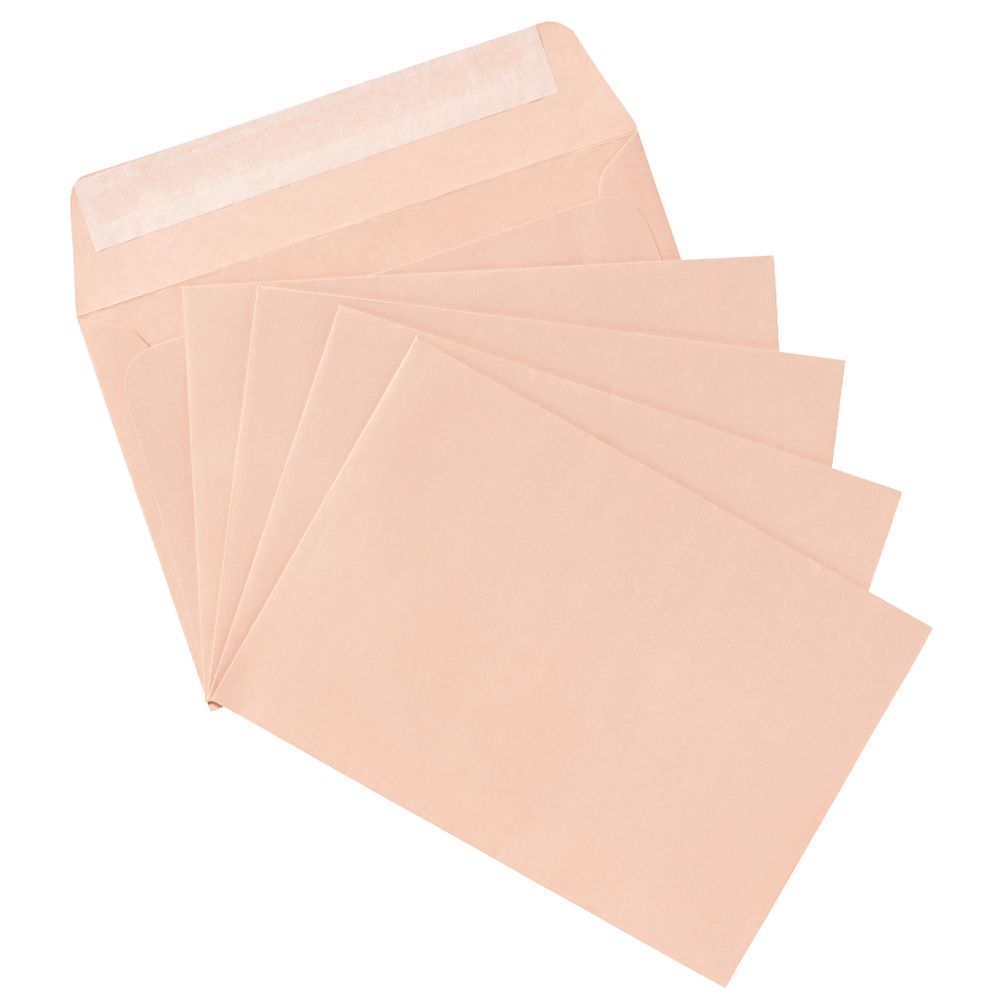 PPS C6 Printed Coloured Envelopes Scallop Shell 10 Pack