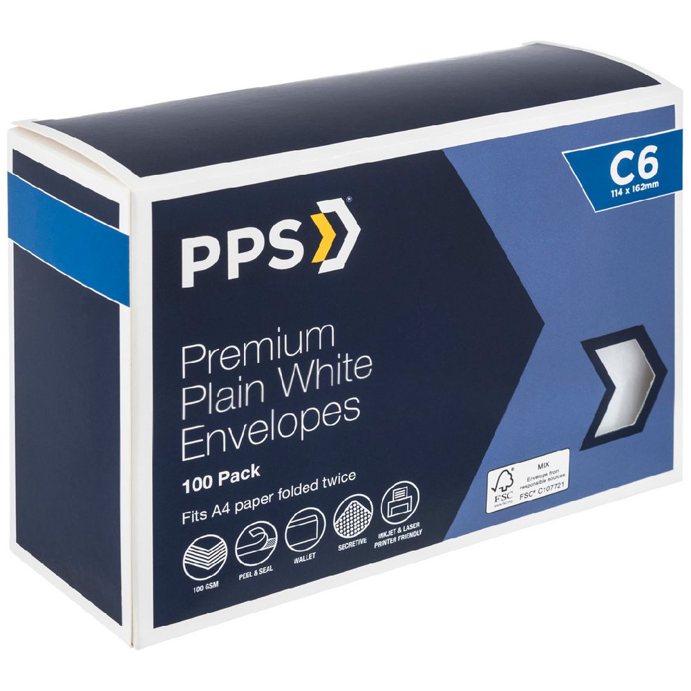 Bulk Buy 3 x PPS C6 Premium Envelopes 100 Pack 9341694503219 eBay