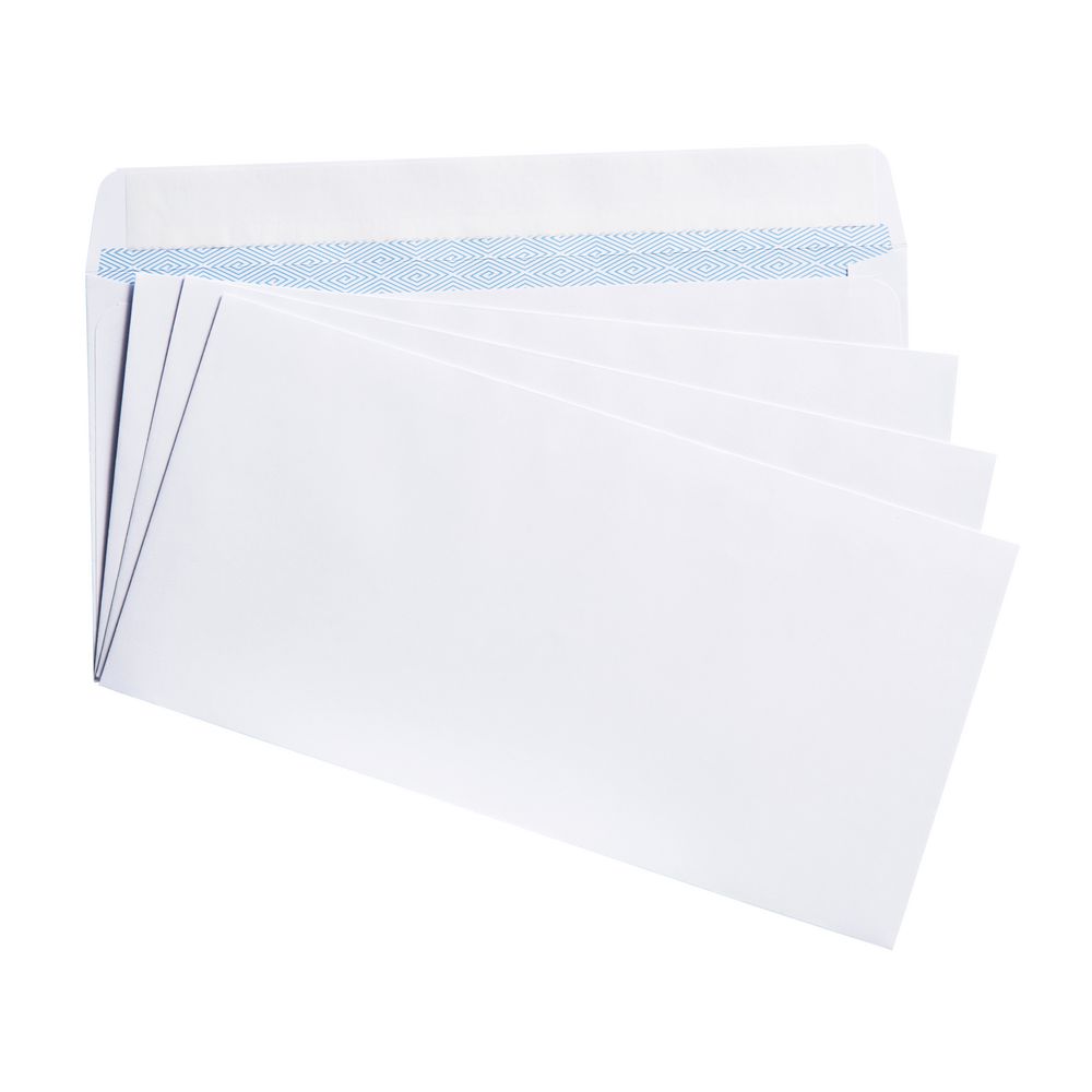 PPS Premium Plainface DL White Envelopes Box of 500