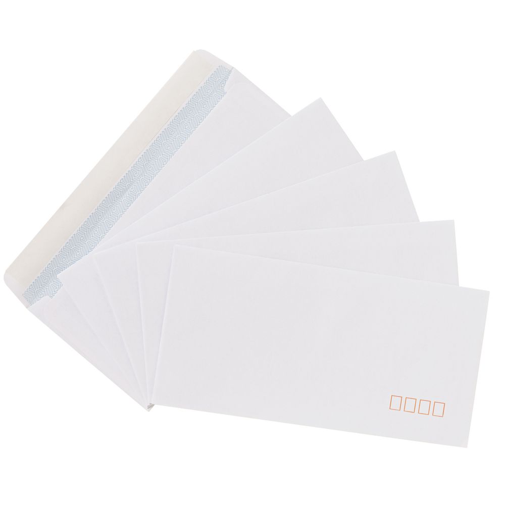 PPS DL Plain Faced 100% Recycled Envelopes 25 Pack
