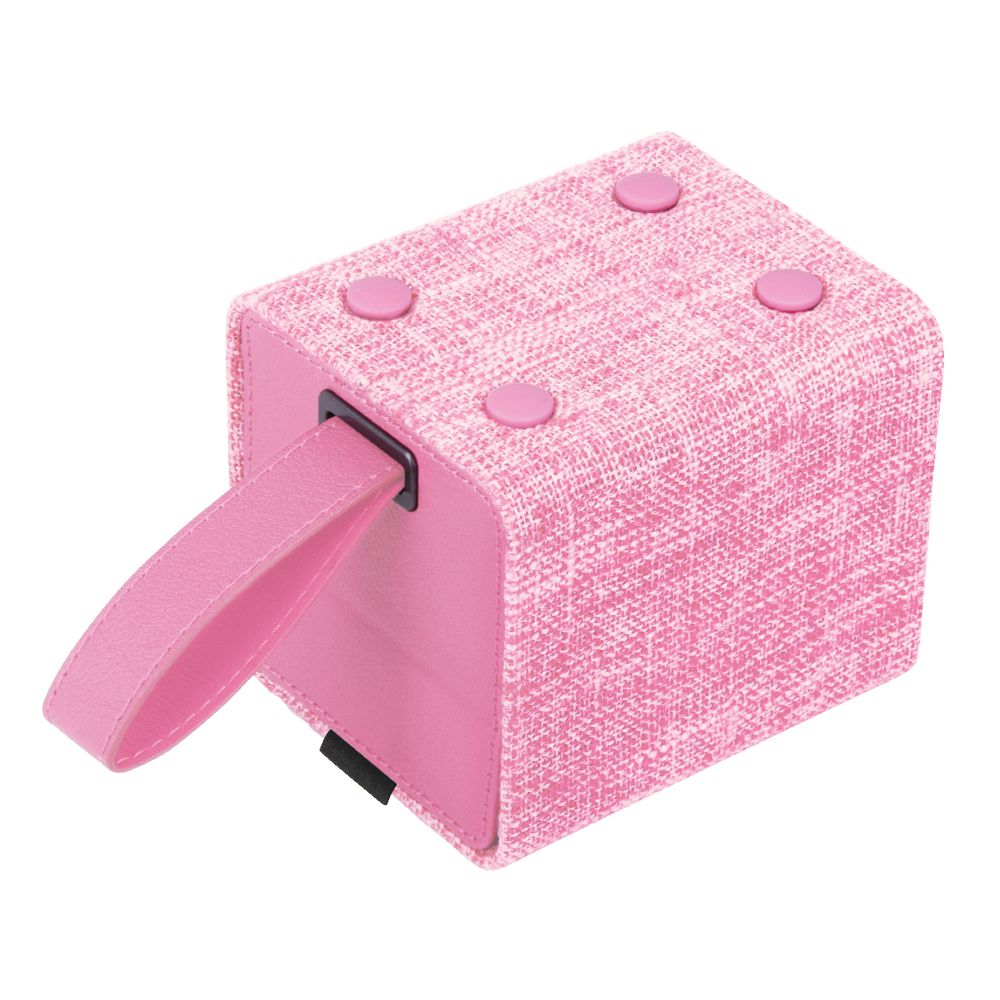 Qudo Fabric Bluetooth Speaker Pink