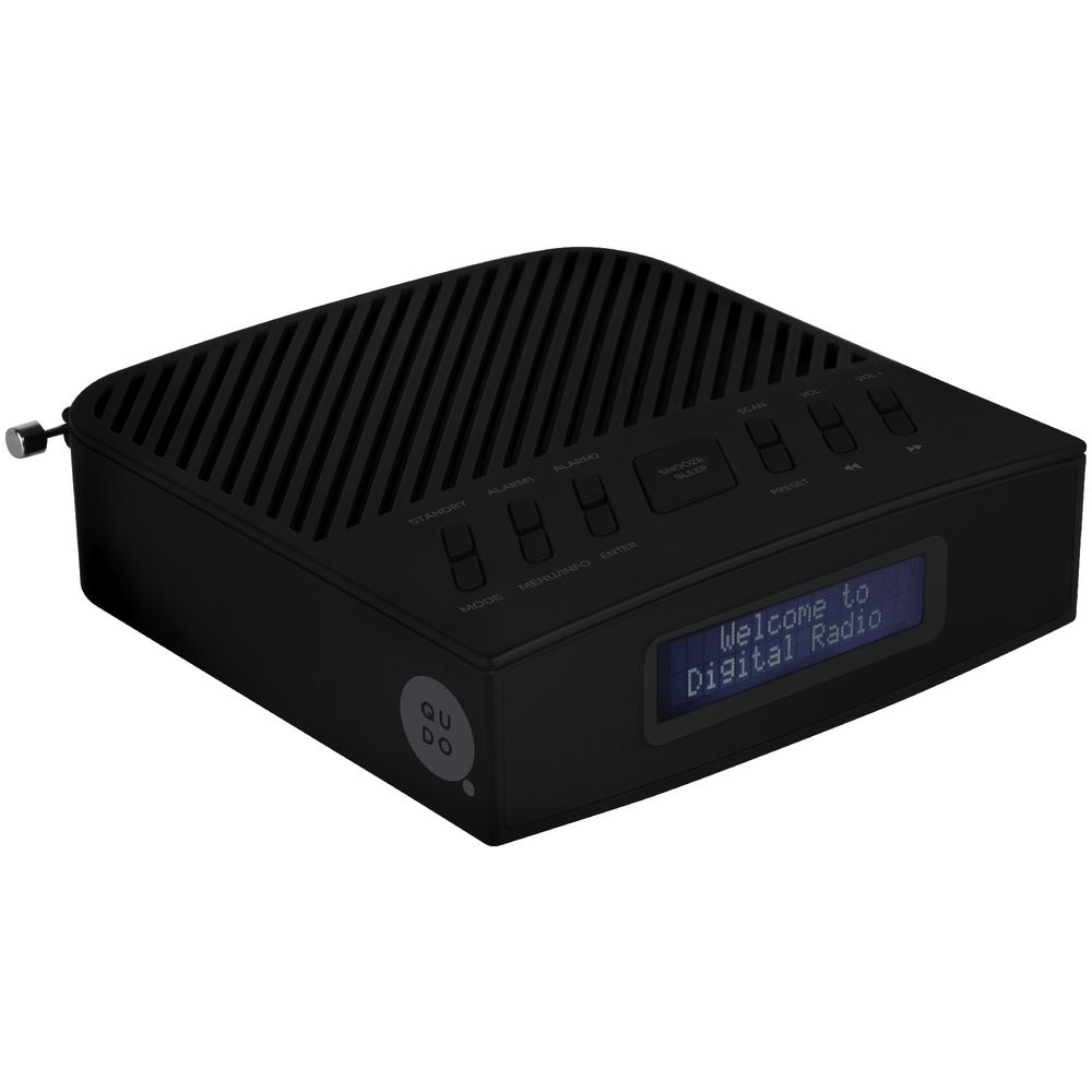 Qudo DAB+ Clock Radio Black
