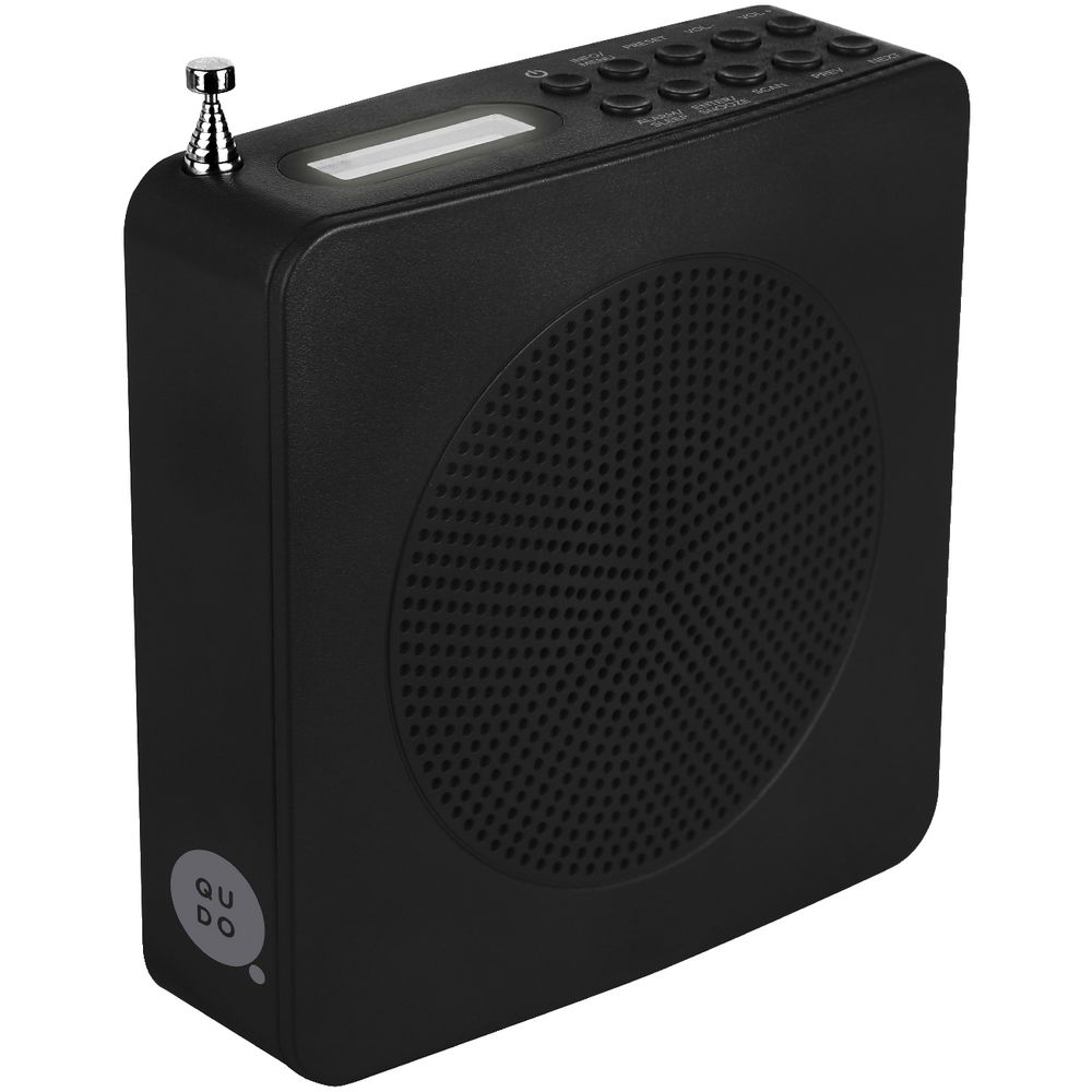 Qudo DAB Square Radio Black