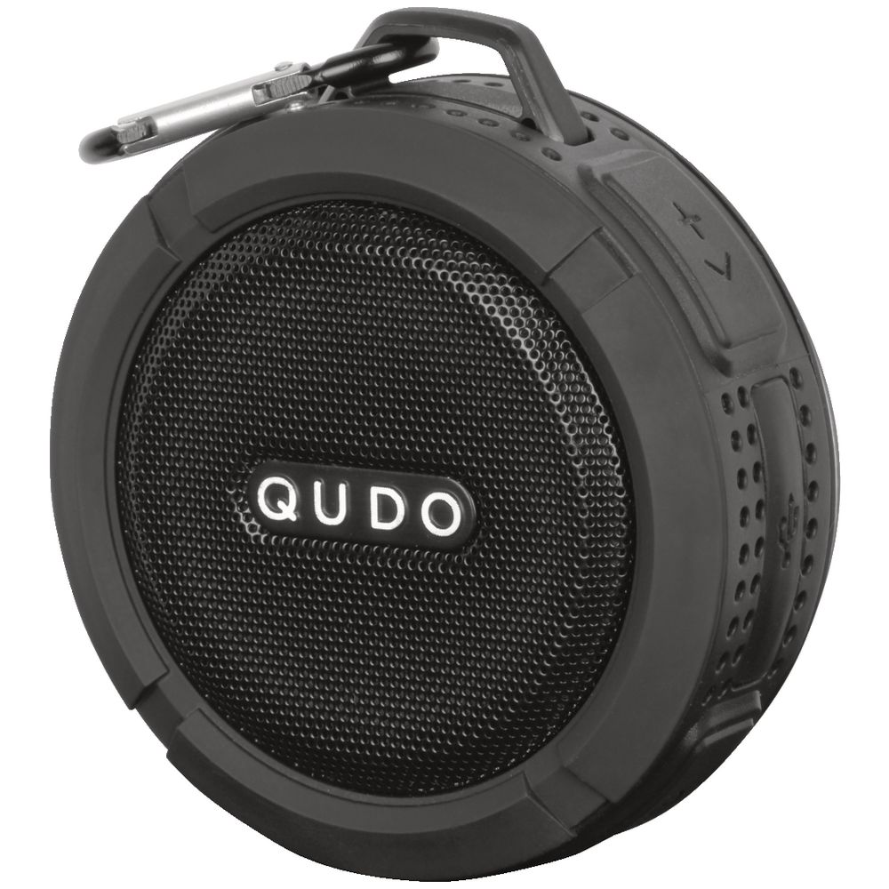 Qudo Splashproof Bluetooth Speaker Black