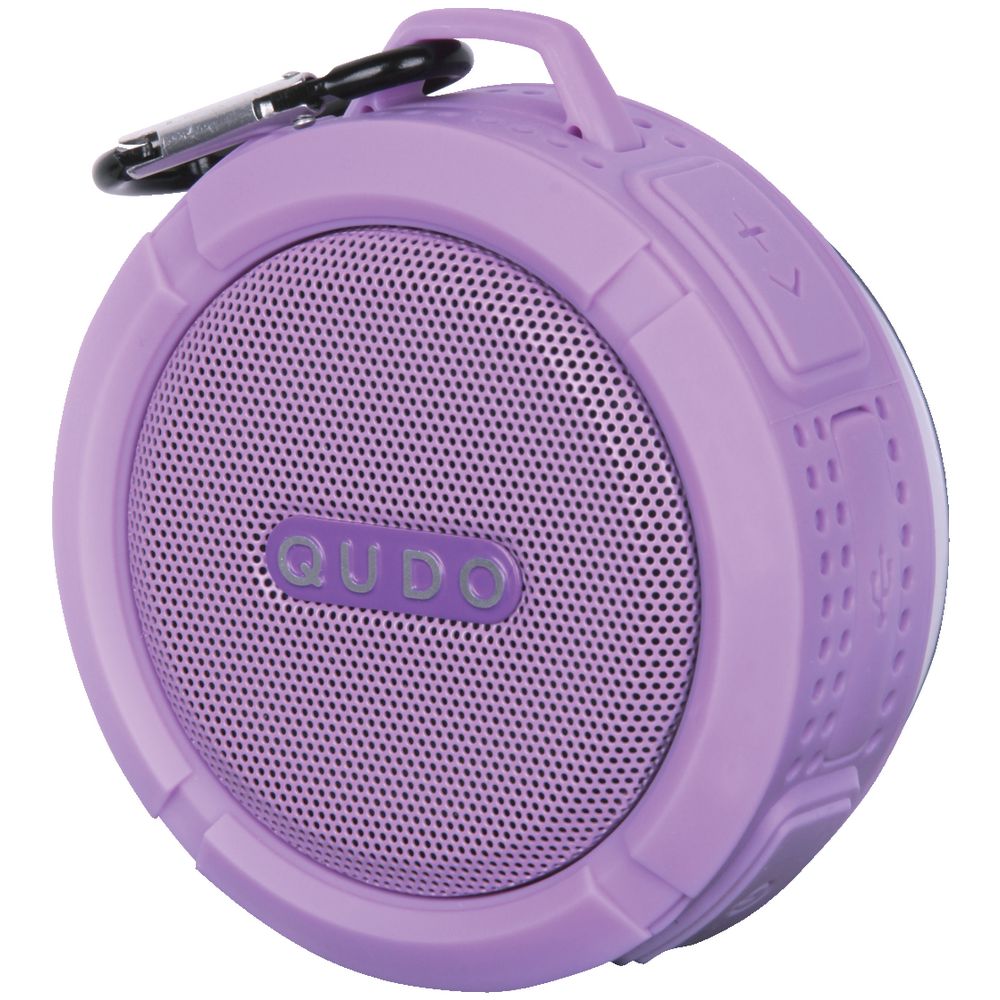Qudo Splashproof Bluetooth Speaker Purple