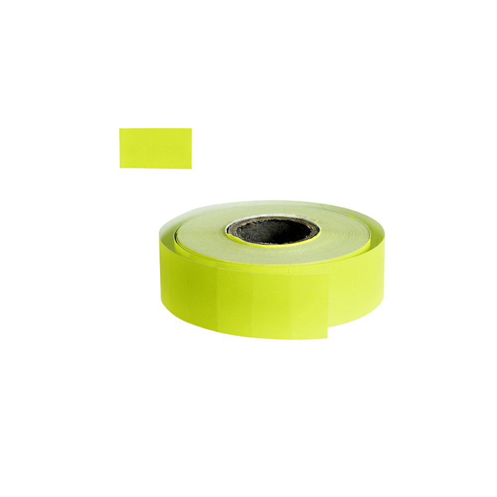 QuikStik Mark I Fluro Yellow Removable 1000 Labels 5 Pack