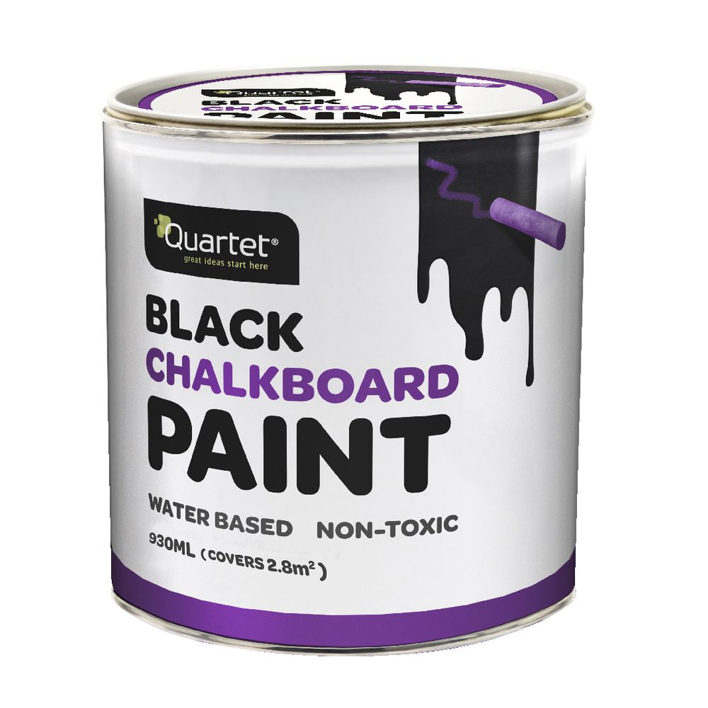 Quartet Chalkboard Paint Black 930mL Officeworks
