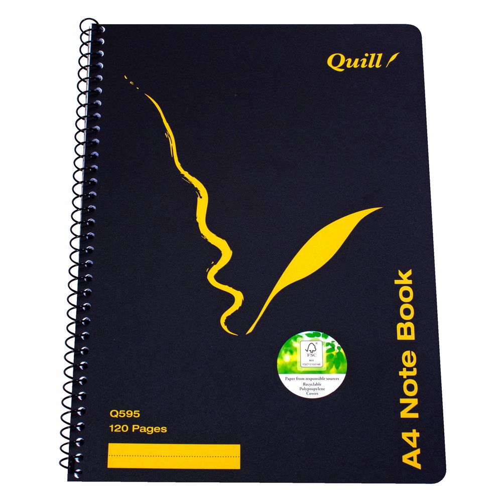 Quill A4 Notebook 120 Page