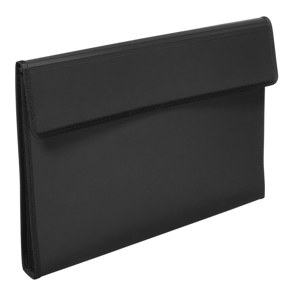 Quill A3 Expanding File with 5 Pockets Black