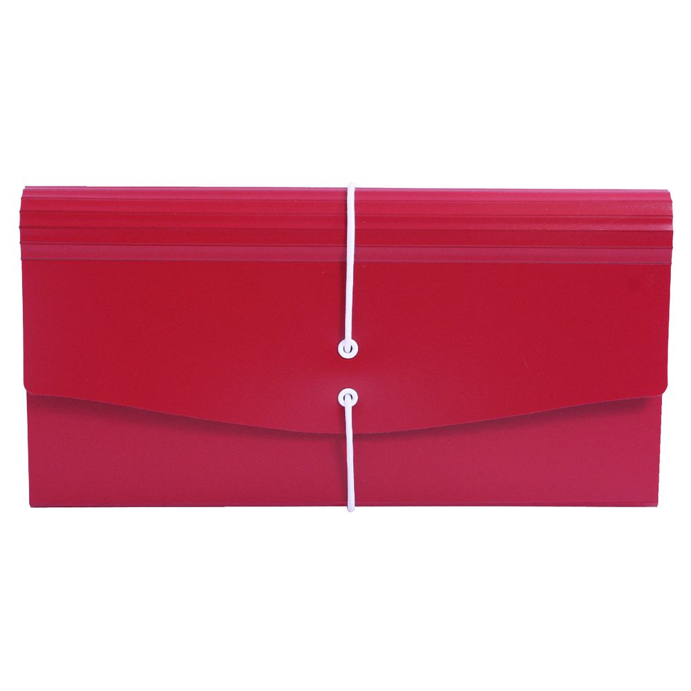 Expanding File Receipt Size 13 Pocket Red