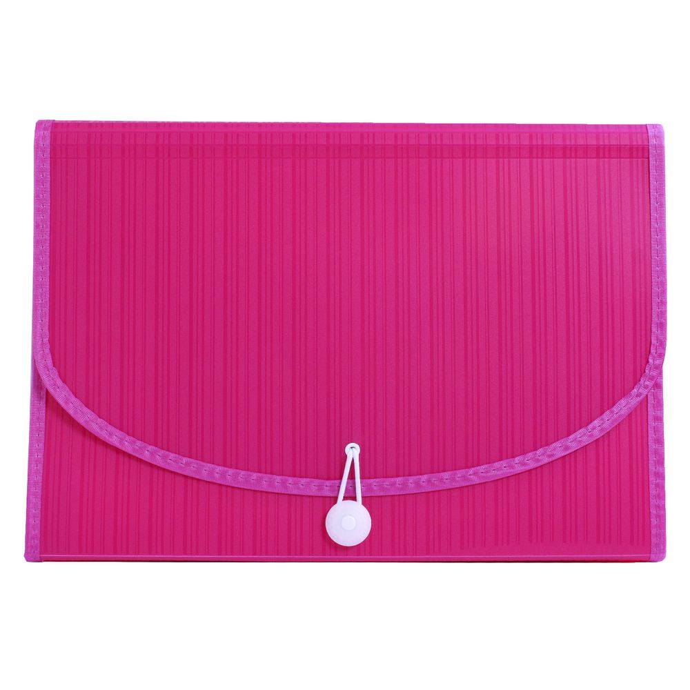 Expanding File A4 13 Pocket Pink