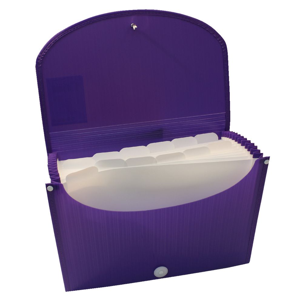 Expanding File A4 13 Pocket Violet