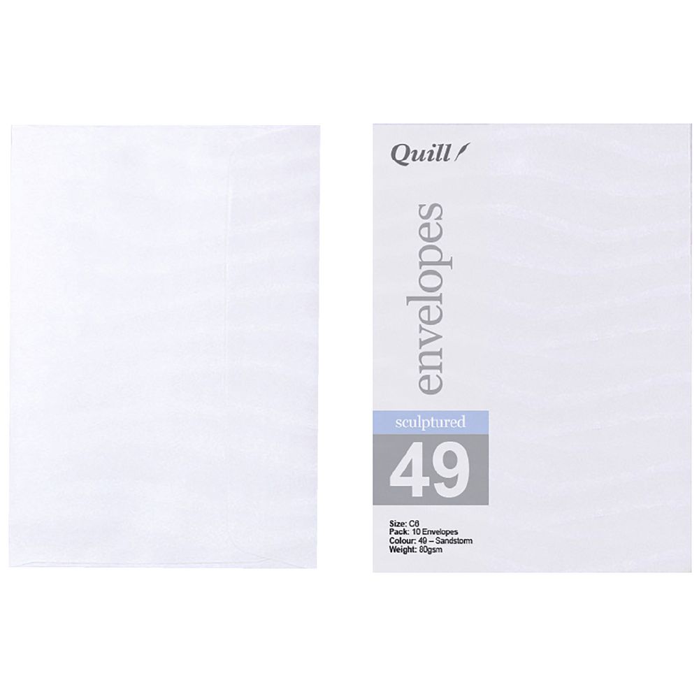 Quill C6 Wallet Envelope Sandstorm 10 Pack
