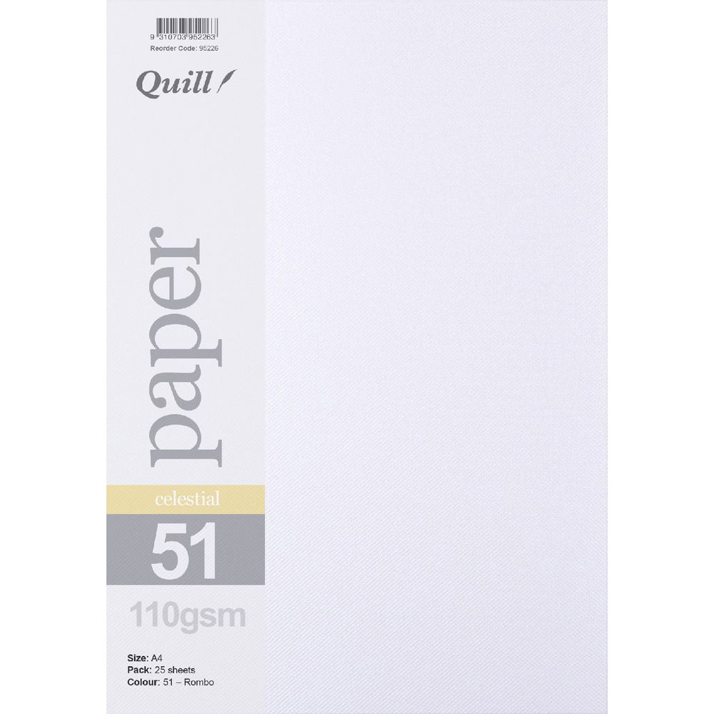 Quill A4 Celestial Rombo Paper 25 Pack