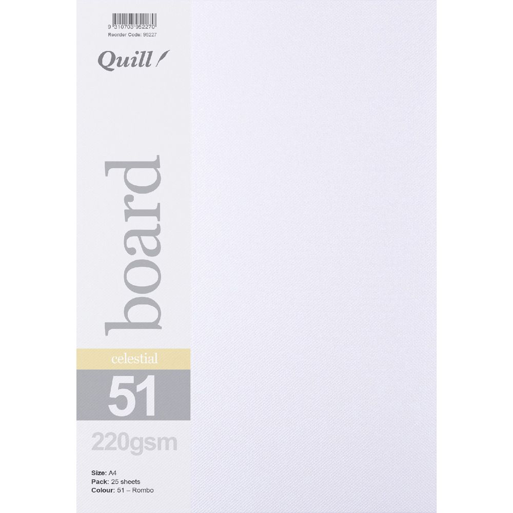 Quill Celestial Rombo A4 220gsm Board 25 Pack