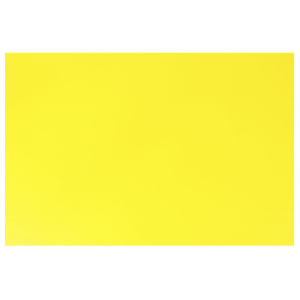Quill Polypropylene Sign Board 5mm 500 x 770mm Yellow