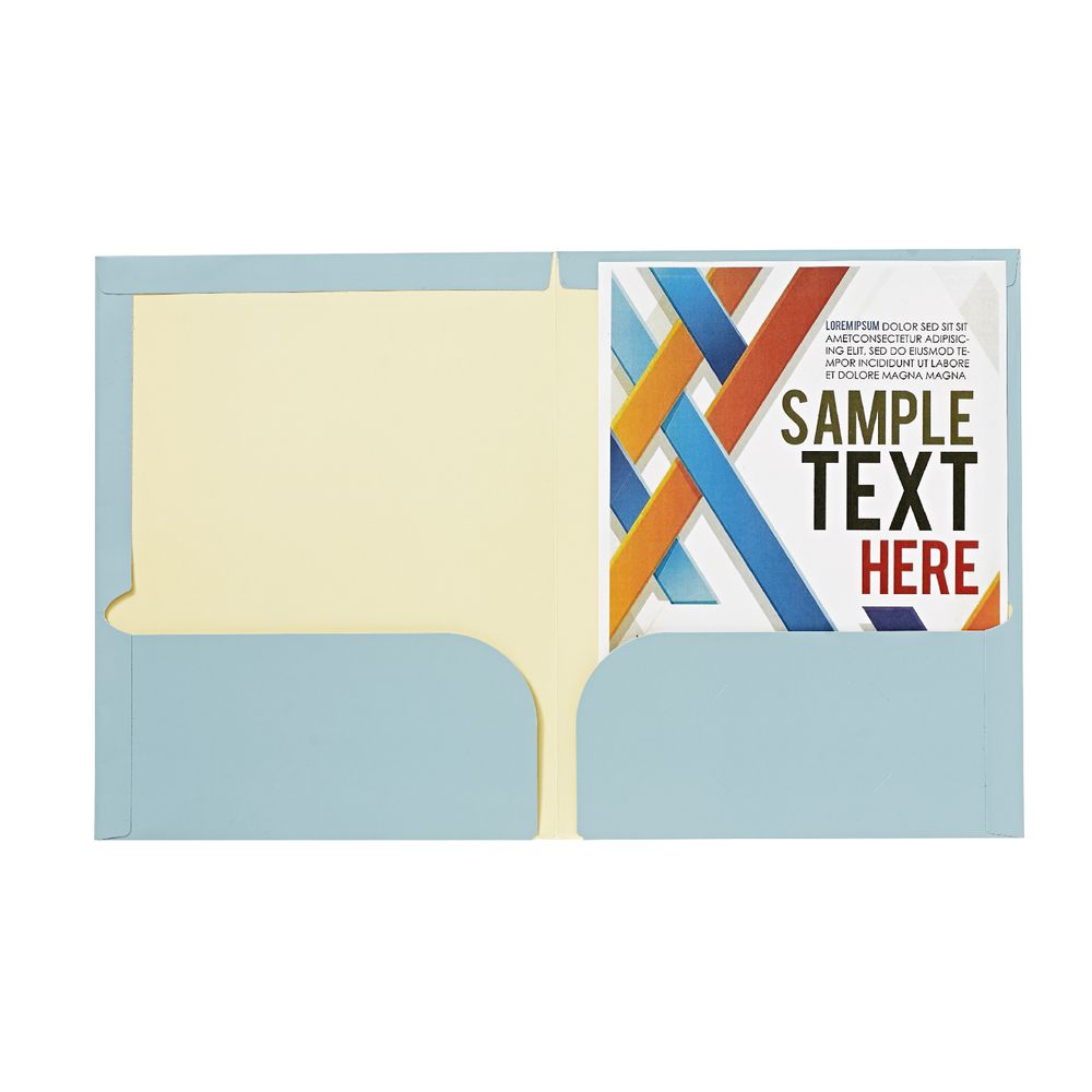 Report Cover A4 Matte Laminate Dusty Blue