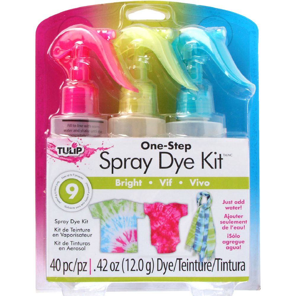 Tulip One Step Spray Dye Kit Bright 3 Pack