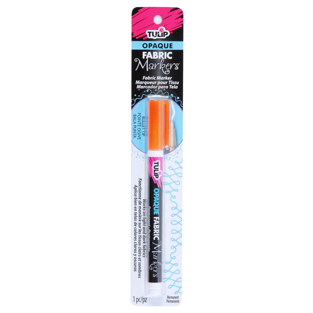 Tulip Opaque Fabric Marker Orange