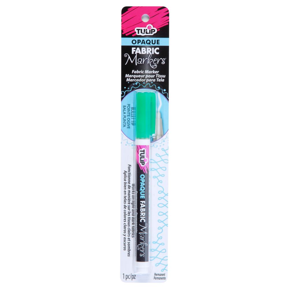 Tulip Opaque Fabric Marker Green