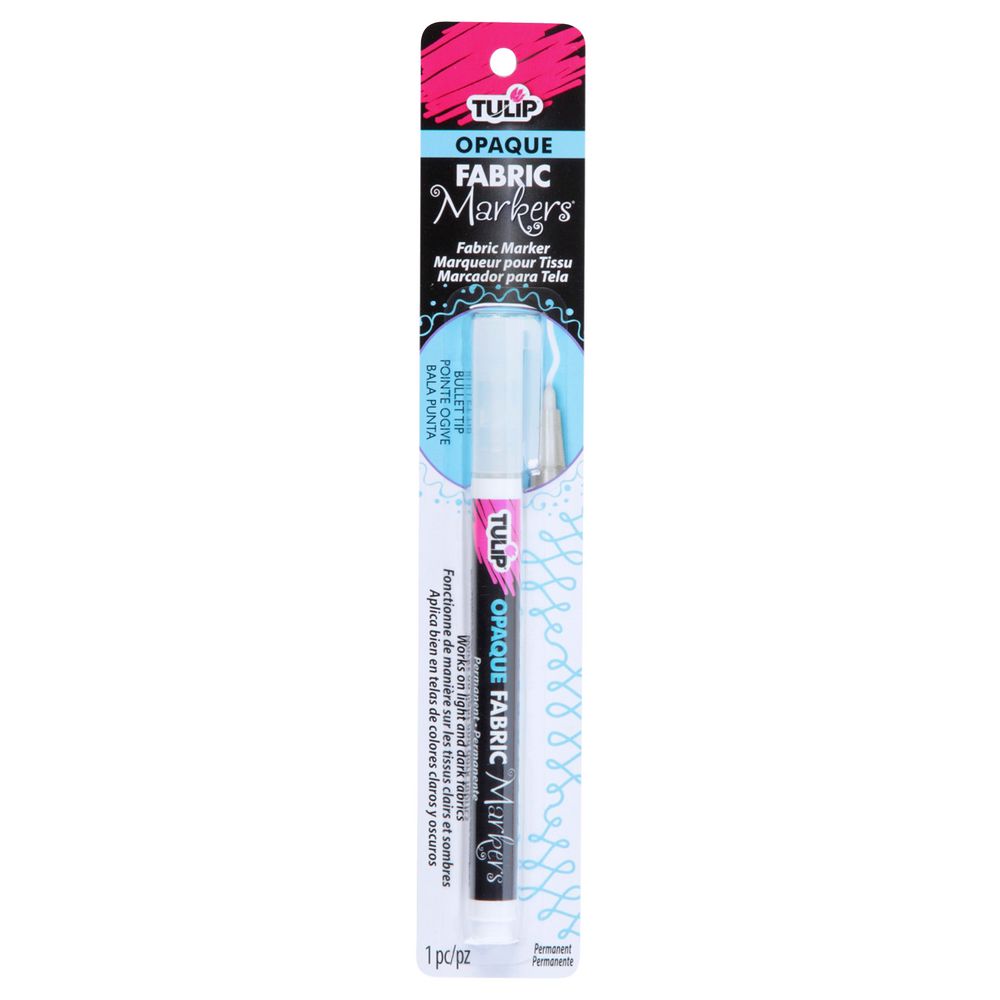 Tulip Opaque Fabric Marker White